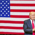 EN CAMPAÑA. Donald Trump durante un acto en Iowa, donde defendió el borrador sanitario del Senado
