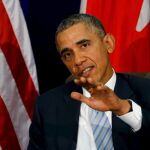 Barack Obama, durante su vista a Manila