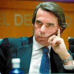 El ex presidente del Gobierno y presidente de FAES, José María Aznar, ayer en Madrid / Efe