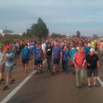 Los trabajadores de la planta de Vestas en Villadangos del Páramo cortan la N-120 como protesta por al anuncio del cierre de la planta