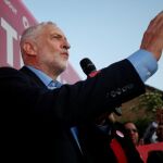 Jeremy Corbyn, durante un acto de campaña en Sheffield