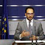 El portavoz parlamentario del PSOE, Antonio Hernando