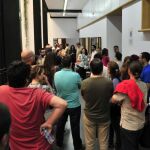 Opositores, durante un examen