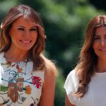 Melania Trump y Juliana Awada en Villa Ocampo/Reuters