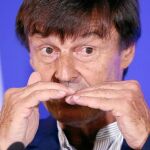 Nicolas Hulot, ayer, en París, en la presentación del Plan Clima