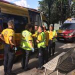 Los servicios de emergencia en el lugar del suceso
