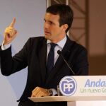 El presidente del PP, Pablo Casado
