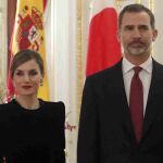El rey Felipe VI y la reina Letizia, durante su visita a Japón este año.