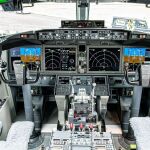 Cabina de pilotaje de un Boeing 737 Max