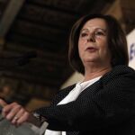 María José Sánchez Rubio apostaba ayer en Jaén por «proteger, proteger y proteger» como medida efectiva a corto plazo contra violencia machista/ Foto: Manuel Olmedo
