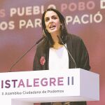 La portavoz municipal y destacada errejonista, Rita Maestre, ayer en el Congreso de Vistalegre II