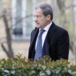 Pedro Comín a su llegada a la sede de la Audiencia Nacional