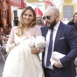 Francisco Rivera Pantoja, Irene Rosales durante el bautizo de su hija Ana Rivera Rosales