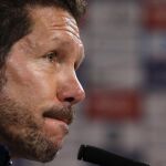 El entrenador del Atlético de Madrid, el argentino Diego Pablo Simeone.