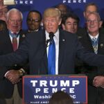 Donald Trump asiste a un evento de su campaña electoral en Washington DC hoy, 16 de septiembre de 2016.