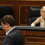 Albert Rivera y Cristóbal Montoro en el Congreso de los Diputados.
