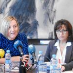 La consellera Salvador y la directora del EIGE, Blanca Marín