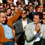 Celestino Corbacho junto a Albert Rivera en un acto reciente