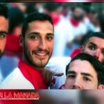 Los miembros de «La Manada», en las fiestas de San Fermín del año 2016