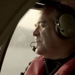 Antonio García Ferreras a bordo de un helicóptero