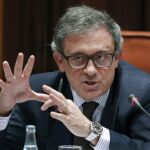 Jordi Pujol Ferrusola, primogénito del expresidente de la Generalitat Jordi Pujol, durante su comparecencia ante la comisión de investigación del Parlament sobre el fraude fiscalE