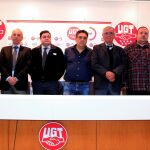 Rueda de Prensa de los VTC en la sede de UGT