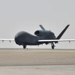 El aparato no tripulado estadounidense «RQ-4» Global Hawk. IMAGEN DE ARCHIVO