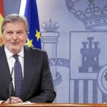 El portavoz del Gobierno, Íñigo Méndez de Vigo, ayer, tras el Consejo de Ministros en Moncloa