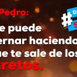Eslogan del PP usado en su campaña #decretazosánchez