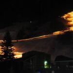 Baqueira, bajada de antorchas en nochevieja