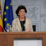 La ministra de Educación y Portavoz del Gobierno, Isabel Celaá