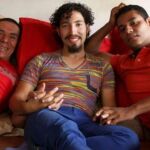 Los tres hombres que han contraído matrimonio.