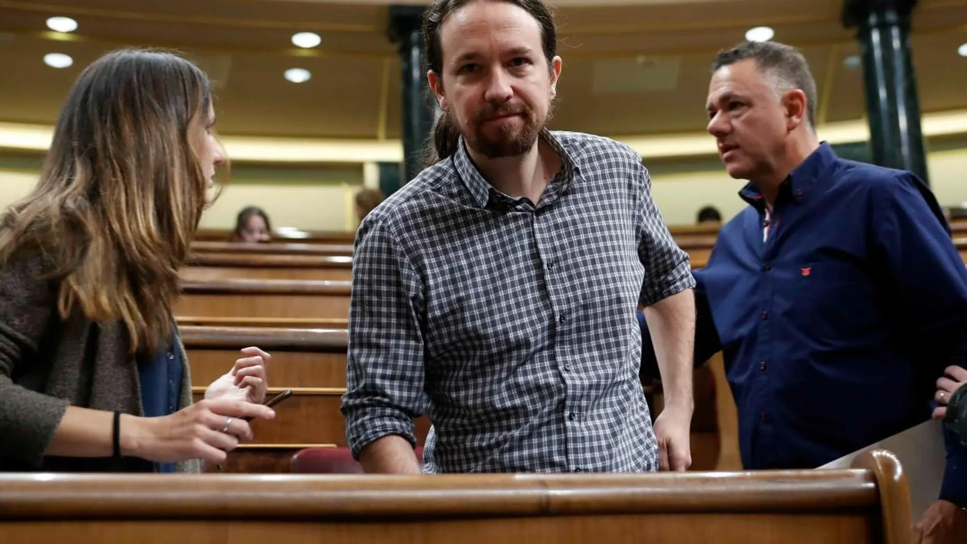 El líder de Podemos, Pablo Iglesias