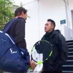 El vigilante pregunta quién es a Rafa Nadal