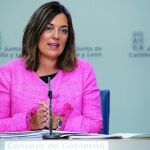 La portavoz de la Junta, Milagros Marcos, informa de los acuerdos aprobados en el Consejo de Gobierno.