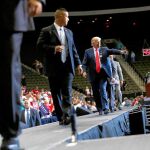 Donald Trump asiste a un acto electoral en la ciudad de Jacksonville, en el Estado de Florida