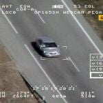 Imagen facilitada por la Dirección General de Tráfico (DGT) y captada por "Pegasus",