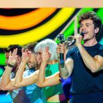 Miki, representante español en el festival de Eurovisión, que realizó hoy su primer ensayo en Tel Aviv. EFE/ RTVE/Raúl Tejedor