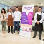 El presidente de la Diputación de Valladolid, Jesús Julio Carnero, y la concejala de cultura y turismo del Ayuntamiento de Valladolid, Ana Redondo, acompañados por el alcalde de Peñafiel, Roberto Díez, junto a los cocineros con estrella Michelin de Valladolid, inauguran la cita «Valladolid, Plaza Mayor del Vino» / Eduardo Margareto/Ical