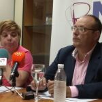 Manuela García, vicepresidenta de EAPN-A, y Manuel Sánchez Montero, presidente de la entidad