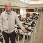 El director de la biblioteca de Castilla y León, José Lorenzo Jiménez, en las instalaciones en Valladolid