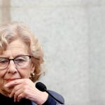 Manuela Carmena entregó ayer las llaves de la ciudad de Madrid al presidente de Ecuador
