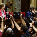 La presidenta de la Cámara catalana, Carme Forcadell.