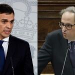 Pedro Sánchez y Quim Torra / Efe