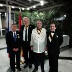 En la imagen de izda a drcha, Eduardo Guaylupo Roncal, el embajador filipino Philippe Lhuillier Jones, el Comendador don Federico Sánchez Aguilar, y Ricardo Centenera.