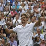 Kevin Anderson celebra su victoria ante John Isner / AP