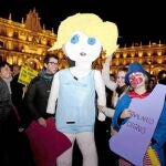 Concentración en la Plaza Mayor de Salamanca el pasado año