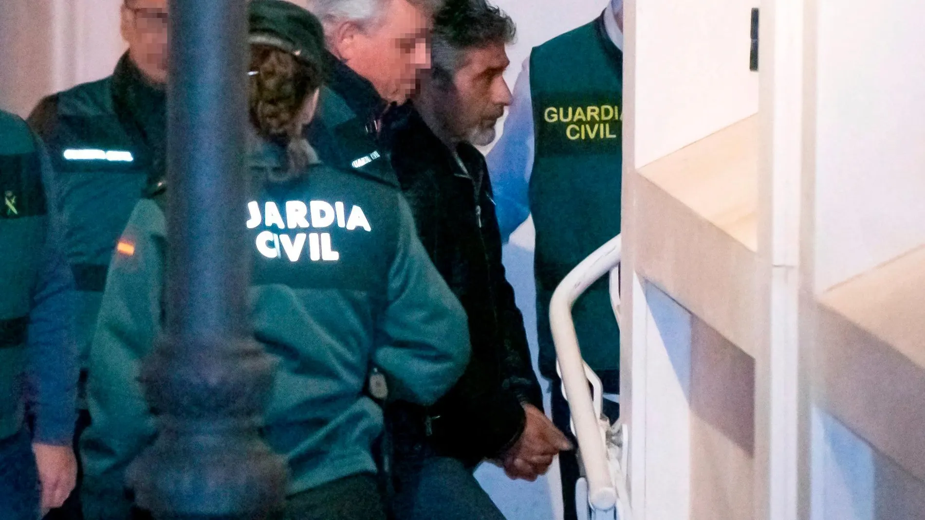 El asesino confeso de la joven zamorana de 26 años Laura Luelmo, Bernardo Montoya (c), el pasado día 21