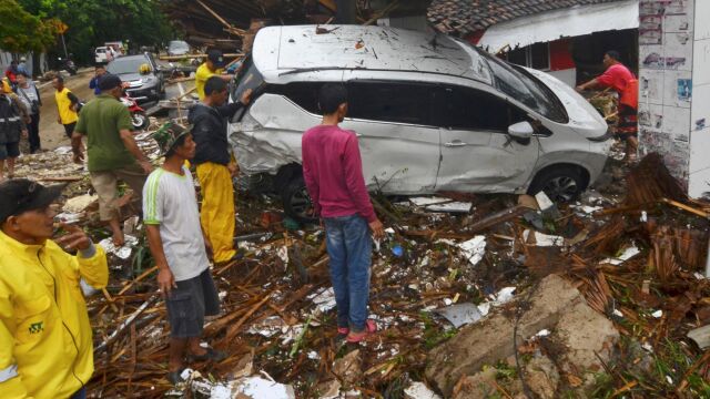 El tsunami afectó especialmente al distrito de Pandenglang, a unos 100 kilómetros al oeste de Yakarta