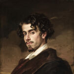 Retrato de Bécquer realizado en óleo por su hermano Valeriano en 1862